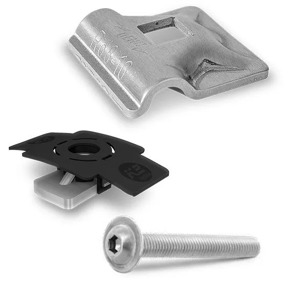 K2 - Pince parafoudre pour fixer câbles parafoudre d'un diamètre de 8 mm.