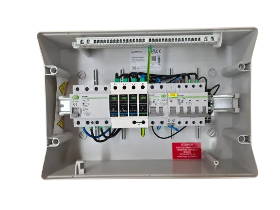 MADEnR - Coffret de protection AC pour un onduleur 15/17kw triphasé + BOBINE MX