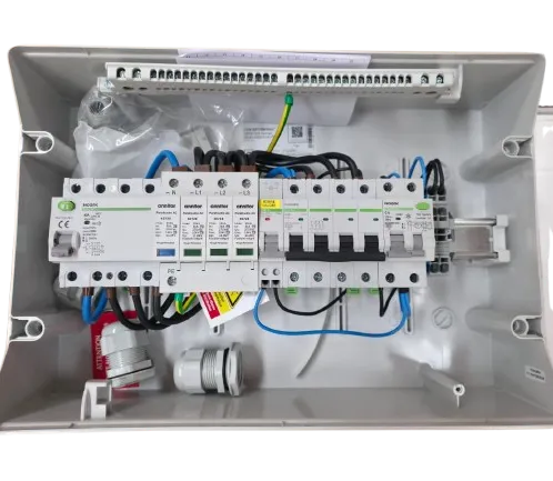 MADEnR - Coffret de protection AC pour un onduleur 20/25kw triphasé + BOBINE MX